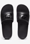 Nike Unisex Benassi Slip On Sliders in Black/Black - Size UK 9