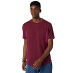 NEW BALANCE MEN'S FORTITECH POCKET T-SHIRT TEE TOP BURGUNDY GYM FITNESS NEW BNWT