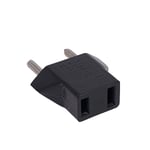 Adaptateur secteur de voyage avec prise électrique de type C,convertisseur US vers EU,Chine américaine vers UE,Europe,CN - Type eu 4.0mm Black-10pcs #B