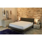 Super Deluxe Matelas 160x200 Ferme Mousse rembourrage 100 % polesther - âme 100 % polyuréthane poli lattex Indéformable - 23 cm