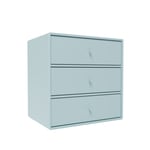 Montana - Montana Mini 1007 - Module With Three Drawers - Flint - Hyllsystem - Peter J. Lassen - Grå - MDF