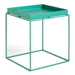 HAY - Tray Table 40x40 cm Peppermint Green - Svart - Sidobord - Metall