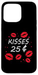 Coque pour iPhone 15 Pro Max Bisous 25 Cents Love Heart Funny Valentines Day