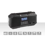 DABMAN OR 1 Robust DAB+ / FM / Bluetooth utomhusradio / vevradio Svart