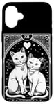 iPhone 16 Plus Tarot Card Mystic Cats | The Lovers Valentines Day | Couples Case