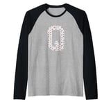 Retro Bold Letter Stars - Q - Design - Alphabet - Marker Raglan Baseball Tee