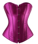 ZXF Bustiers et Corsets Femme Femmes Corset Sexy Body Satin Slim Shaper Bretelles Overbust Taille Plus Corset Bustier (Color : 4, Size : Small)