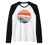 Marimba Retro Vintage Instrument Music Gifts Marimba Players Raglan Baseball Tee