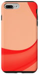 Coque pour iPhone 7 Plus/8 Plus Art minimaliste abstrait esthétique rouge