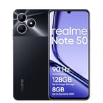 realme Smartphone Note 50 4G 4+128GB, Écran Lumineux 90 Hz, Appareil Photo avec I.A. de 13 MP, Ultra Fin avec Ses 7,99 mm, Batterie puissante de 5 000 mAh, Noir Minuit