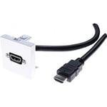 Plastron 45 x avec cordon HDMI coudé - 10 m