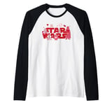 Star Wars Valentine’s Day Logo Toon Classic Movie Characters Raglan Baseball Tee