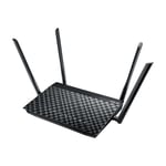 ASUS DSL-AC55U wireless router Gigabit Ethernet Dual-band (2.4 GHz / 5 GHz) 4G Black