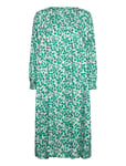 Daisy Dress Green Cherry Knälång Klänning Green Moshi Moshi Mind