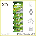 5 x GP 11A MN11 6V ALKALINE BATTERY A11 GP11A L1016 CX21A E11A SECURITY ALARMS