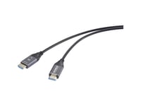 Speaka Professional Hdmi / Glasfiberanslutningskabel Hdmi-A-Kontakt, Hdmi-A-Kontakt 50 M Svart Sp-12842676 8K Uhd, Aoc (Aktiv Optisk Kabel) Hdmi-Kabel