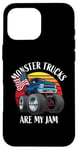 iPhone 16 Pro Max Monster Trucks Are My Jam Funny 4x4 Monster Truck Cartoon Case