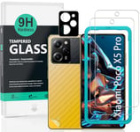 Ibywind Screen Protector For Xiaomi Poco X5 Pro 5G 6.67"[2 Pack],9H Hardness Tempered Glass,With 1Pc Camera Lens Protector,Easy to Install