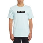 Volcom T-Shirt New Euro BSC SS pour Homme. S Résine Bleue.