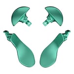 eXtremeRate Back Paddles for PS5 Edge Controller, Metallic Aqua Green Replacement Interchangeable 4PCS Metal Back Buttons for PS5 Edge Controller - Controller NOT Included