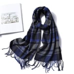 Tartan Echarpe Châle Écharpe d'hiver Cachemire Plaid Long Châle Femmes Foulards De Mode Cou Wraps Lady Treillis Chaud Femme Bufanda-M