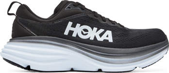 Hoka Women's Bondi 8 Black / White, 44