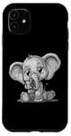 Coque pour iPhone 11 Éléphant avec un appareil photo - Photographe bébé éléphant