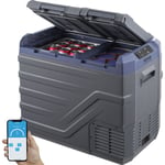 Vevor - Refrigerateur Portable a Compression 40 l Double Zone, Mini Frigo de Voiture 12/24 v cc et 100-240 v ca, Glaciere -20 °c a 20 °c Temperature