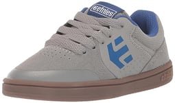 Etnies Kids Marana Skate Shoe, Grey/Blue, 3.5 UK