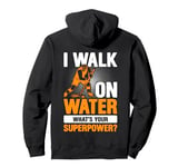 I Walk on Water Ice Hockey Lover Player Superpower Youth Pullover Hoodie