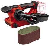 Einhell Power X-Change 18V Cordless Belt Sander for Wood with Dust Collector ~ Brushless Motor, 3X P80 Sanding Belts ~ TP-BS 18/457 Li BL Solo Band Sander - Battery and Charger Not Included