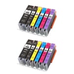 2x Sets of 6 PGI580XL CLI581XL Ink Cartridges For Canon PIXMA TS8252 Printers