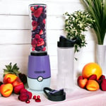 Multi-Blender Fruit Smoothie Maker Juicer + Sports Bottle Purple Shake & Take