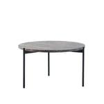 Adea - Plateau Round Table Ø60 cm - Soffbord - Johan Ridderstråle,Mats Broberg - Brun - Metall/Sten