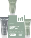 ManCave Sensitive Skin & Body Gift Set, Face Wash, Moisturiser, Shower Gel, for