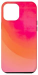 Coque pour iPhone 14 Pro Max Rose et orange dégradé mignon aura esthétique