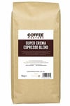 Super Crema Espresso Coffee Beans 1kg Intensely Strong Dark Roasted Blend Of Ar