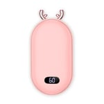 Käsienlämmittimet 2 in 1 Mini Deer Käsienlämmitin USB Ladattava Mobiili Power Bank Laturi Kannettava Sähkölämmitin Lämmin talvi Lämmitystyökalut