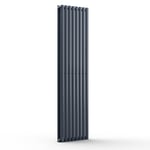 Tallheo 47 x 160 cm radiateur sèche-serviettes tubulaire 1472 W eau chaude 1/2