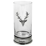 English Pewter Company Single Stag Highball Spirit Glass, Crystal, 12oz