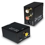 Convertisseur de signal Audio Coaxial Optique Numérique vers Son Audio RCA...