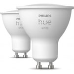 Philips Hue -LED-smartlampa, BT, White, GU10, 4,2 W, 2-pack