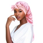 For Braids Extra Large Night Cap Bonnet Sleep Cap Long Satin Curly Hair Silk