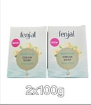 2 x Fenjal  Sensitive Cream Soap Almond Oil NEW Pack Of 2x100g