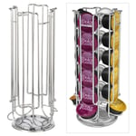 Revolving Rotating 24 Capsule Coffee Pod Holder Tower Stand Rack for Dolce Gusto