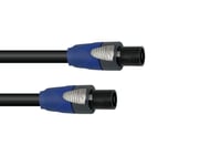 PSSO Speaker cable Speakon 2x4 10m bk, PSSO Högtalarkabel Speakon 2x4 10m svart