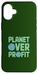 Coque pour iPhone 16 Plus Journée de la Terre Planet Over Profit 2025