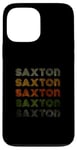 Coque pour iPhone 13 Pro Max Love Heart Saxton Tee Grunge Vintage Style Saxton Noir