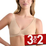 Sloggi BH Basic Plus Soft Bra Beige A 80 Dam