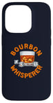 Coque pour iPhone 14 Pro Costume humoristique Bourbon Whisperer pour amateurs de whisky